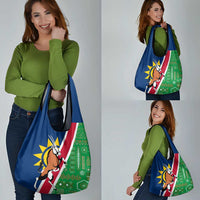 Namibia Flag Grocery Bag Detailed Design with Traditional Patterns