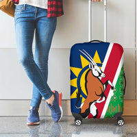 Namibia Flag Luggage Cover Detailed Design with Traditional Patterns
