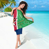 Namibia Flag Sarong Detailed Design with Traditional Patterns