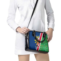 Namibia Flag Shoulder Handbag Detailed Design with Traditional Patterns