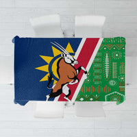 Namibia Flag Tablecloth Detailed Design with Traditional Patterns