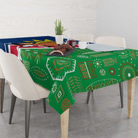 Namibia Flag Tablecloth Detailed Design with Traditional Patterns