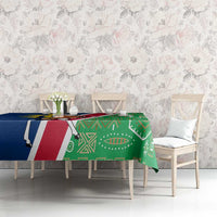 Namibia Flag Tablecloth Detailed Design with Traditional Patterns