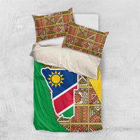 Namibia Map Bedding Set National Emblem & Cultural Motif Design