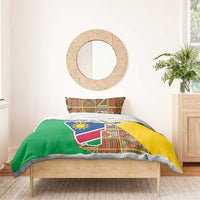 Namibia Map Bedding Set National Emblem & Cultural Motif Design