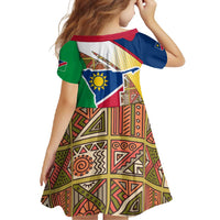 Namibia Map Family Matching Mermaid Dress and Hawaiian Shirt National Emblem & Cultural Motif Design