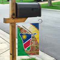 Namibia Map Garden Flag National Emblem & Cultural Motif Design