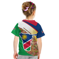 Namibia Map Kid T Shirt National Emblem & Cultural Motif Design