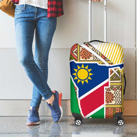 Namibia Map Luggage Cover National Emblem & Cultural Motif Design