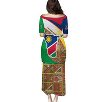 Namibia Map Puletasi National Emblem & Cultural Motif Design
