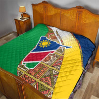 Namibia Map Quilt National Emblem & Cultural Motif Design