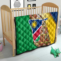 Namibia Map Quilt National Emblem & Cultural Motif Design