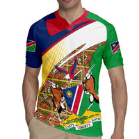 Namibia Map Rugby Jersey National Emblem & Cultural Motif Design