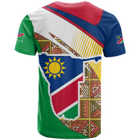 Namibia Map T Shirt National Emblem & Cultural Motif Design