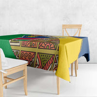 Namibia Map Tablecloth National Emblem & Cultural Motif Design