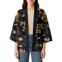 Peace 2026 Spiritual Harmony Kimono Bohemian Celestial Mandala Illustration