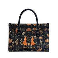 Peace 2026 Spiritual Harmony Leather Bag Bohemian Celestial Mandala Illustration