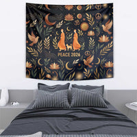 Peace 2026 Spiritual Harmony Tapestry Bohemian Celestial Mandala Illustration