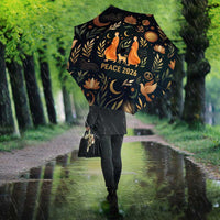 Peace 2026 Spiritual Harmony Umbrella Bohemian Celestial Mandala Illustration
