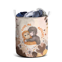 Punch The Monkey Laundry Basket Love Me Anyway Baby Monkeys Cute Plush Hugging