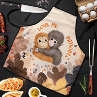 Punch The Monkey Apron Love Me Anyway Baby Monkeys Cute Plush Hugging