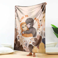 Punch The Monkey Blanket Love Me Anyway Baby Monkeys Cute Plush Hugging