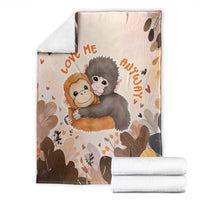Punch The Monkey Blanket Love Me Anyway Baby Monkeys Cute Plush Hugging
