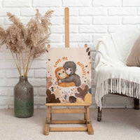 Punch The Monkey Canvas Wall Art Love Me Anyway Baby Monkeys Cute Plush Hugging