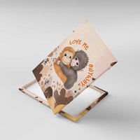 Punch The Monkey Canvas Wall Art Love Me Anyway Baby Monkeys Cute Plush Hugging