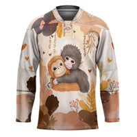Punch The Monkey Hockey Jersey Love Me Anyway Baby Monkeys Cute Plush Hugging