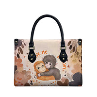 Punch The Monkey Leather Bag Love Me Anyway Baby Monkeys Cute Plush Hugging