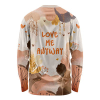 Punch The Monkey Long Sleeve Shirt Love Me Anyway Baby Monkeys Cute Plush Hugging
