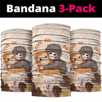Punch The Monkey Neck Gaiter Love Me Anyway Baby Monkeys Cute Plush Hugging
