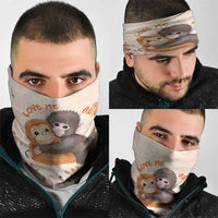 Punch The Monkey Neck Gaiter Love Me Anyway Baby Monkeys Cute Plush Hugging