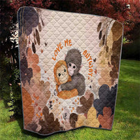Punch The Monkey Quilt Love Me Anyway Baby Monkeys Cute Plush Hugging