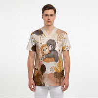 Punch The Monkey Scrub Top Love Me Anyway Baby Monkeys Cute Plush Hugging