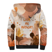 Punch The Monkey Sherpa Hoodie Love Me Anyway Baby Monkeys Cute Plush Hugging