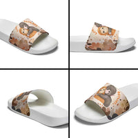 Punch The Monkey Slide Sandals Love Me Anyway Baby Monkeys Cute Plush Hugging
