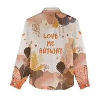 Punch The Monkey Women Casual Shirt Love Me Anyway Baby Monkeys Cute Plush Hugging