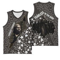 Harriet Tubman Underground Railroad Basketball Jersey Fearless In The Dark - Civil Rights Hero Vintage Art