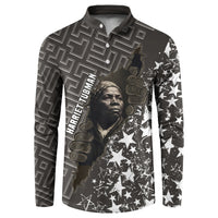 Harriet Tubman Underground Railroad Button Sweatshirt Fearless In The Dark - Civil Rights Hero Vintage Art