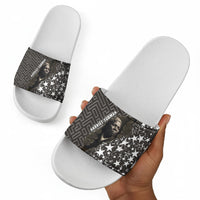 Harriet Tubman Underground Railroad Slide Sandals Fearless In The Dark - Civil Rights Hero Vintage Art
