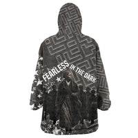Harriet Tubman Underground Railroad Wearable Blanket Hoodie Fearless In The Dark - Civil Rights Hero Vintage Art