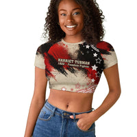 Freedom Fighter Harriet Tubman Raglan Cropped T shirt Freedom Was The Destination 1822