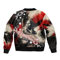 Freedom Fighter Harriet Tubman Sleeve Zip Bomber Jacket Freedom Was The Destination 1822