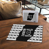 Malcolm X 101 Years Of Resistance Puzzle Civil Rights Leader Portrait - Monochrome X Pattern