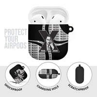 Malcolm X Legacy 1925-2026 AirPods Case African American Heritage - Iconic Portrait Silhouette