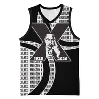 Malcolm X Legacy 1925-2026 Basketball Jersey African American Heritage - Iconic Portrait Silhouette
