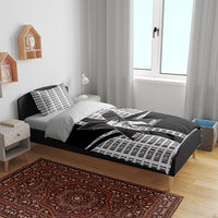 Malcolm X Legacy 1925-2026 Bedding Set African American Heritage - Iconic Portrait Silhouette