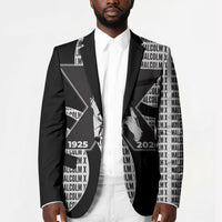 Malcolm X Legacy 1925-2026 Blazer African American Heritage - Iconic Portrait Silhouette